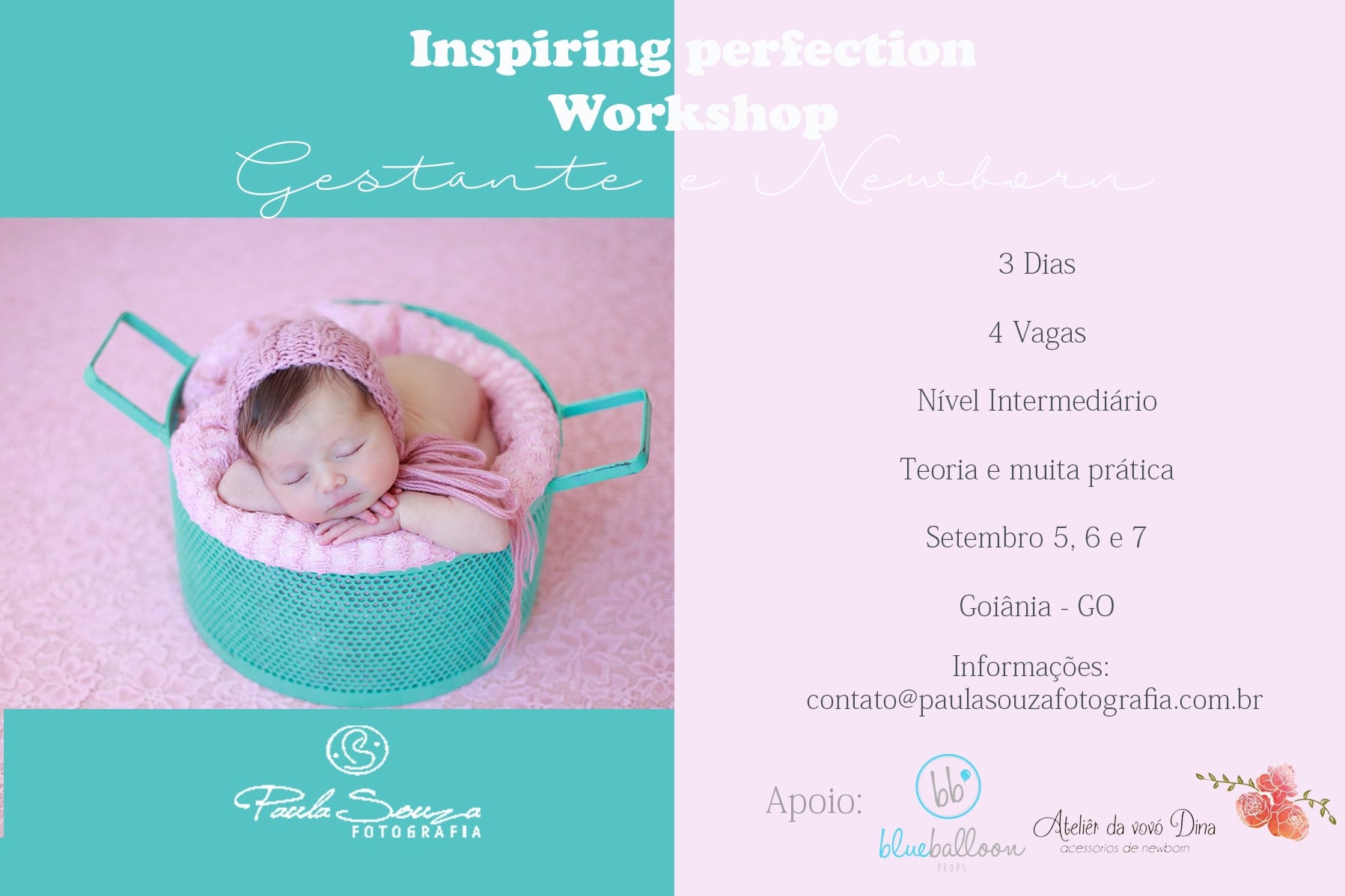 Inspiring perfection Workshop – Gestante e Newborn – Goiânia